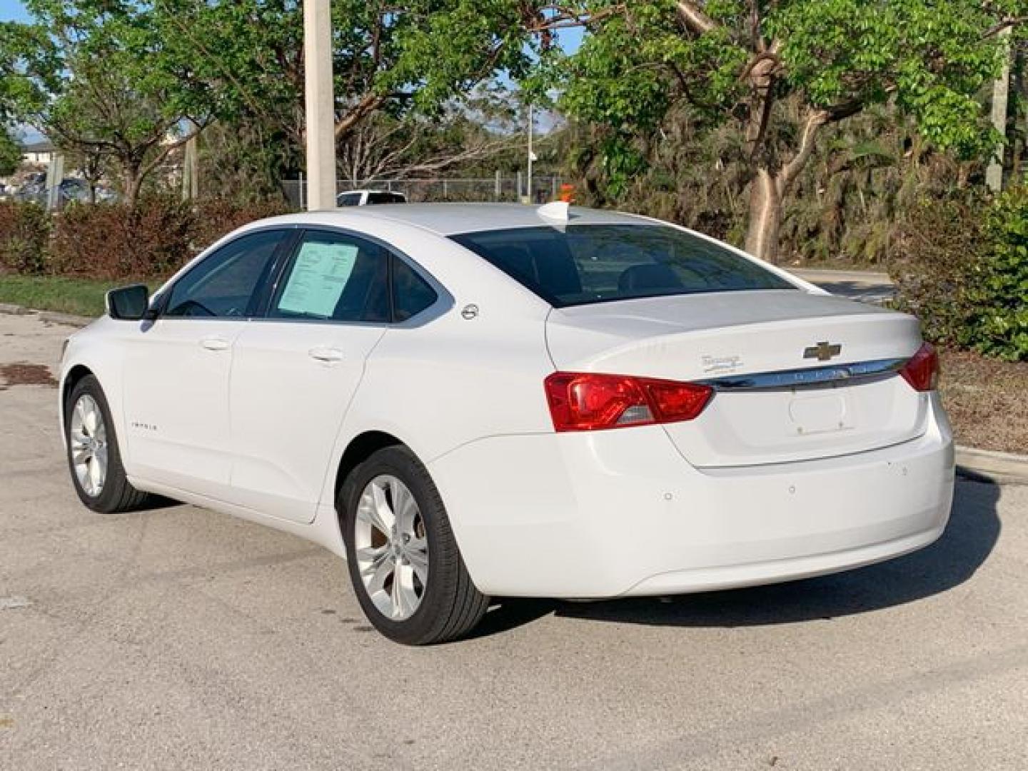 2015 WHITE /Black Leather/Cloth CHEVROLET IMPALA LT (2G1115SL9F9) with an 2.5L engine, Automatic transmission, located at 11100 Summerlin Square Dr., Fort Myers Beach, FL, 33931, (239) 999-7777, 26.493452, -81.938683 - Photo#2