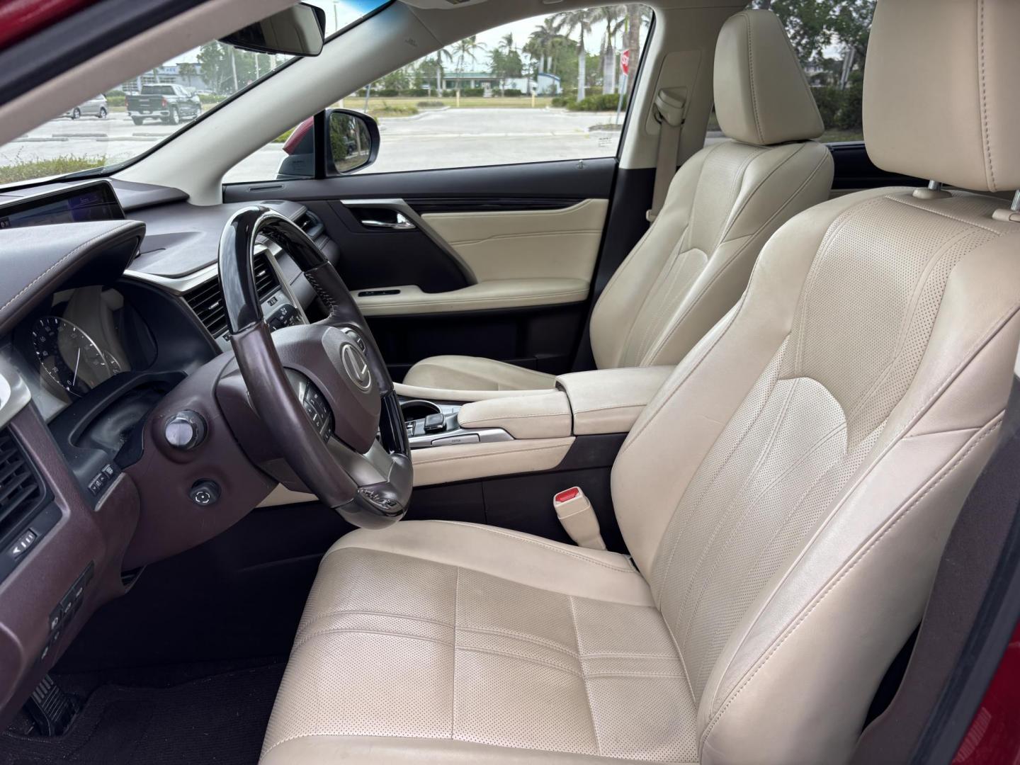 2016 RED /TAN LEXUS RX 350 (2T2ZZMCA4GC) with an 3.5L engine, Automatic transmission, located at 11170 Summerlin Square Dr., Fort Myers Beach, FL, 33931, (239) 999-7777, 26.493546, -81.941628 - 2 Owner No Damage, No Accident Carfax Florida Owned Clean Title - Photo#11