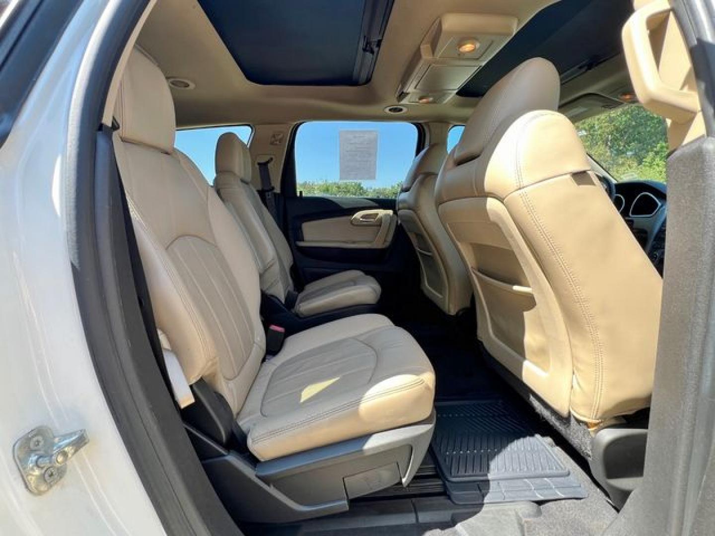 2012 WHITE /Tan Leather CHEVROLET TRAVERSE LTZ (1GNKVLED1CJ) with an 3.6L engine, Automatic transmission, located at 11100 Summerlin Square Dr., Fort Myers Beach, FL, 33931, (239) 999-7777, 26.493452, -81.938683 - Photo#58